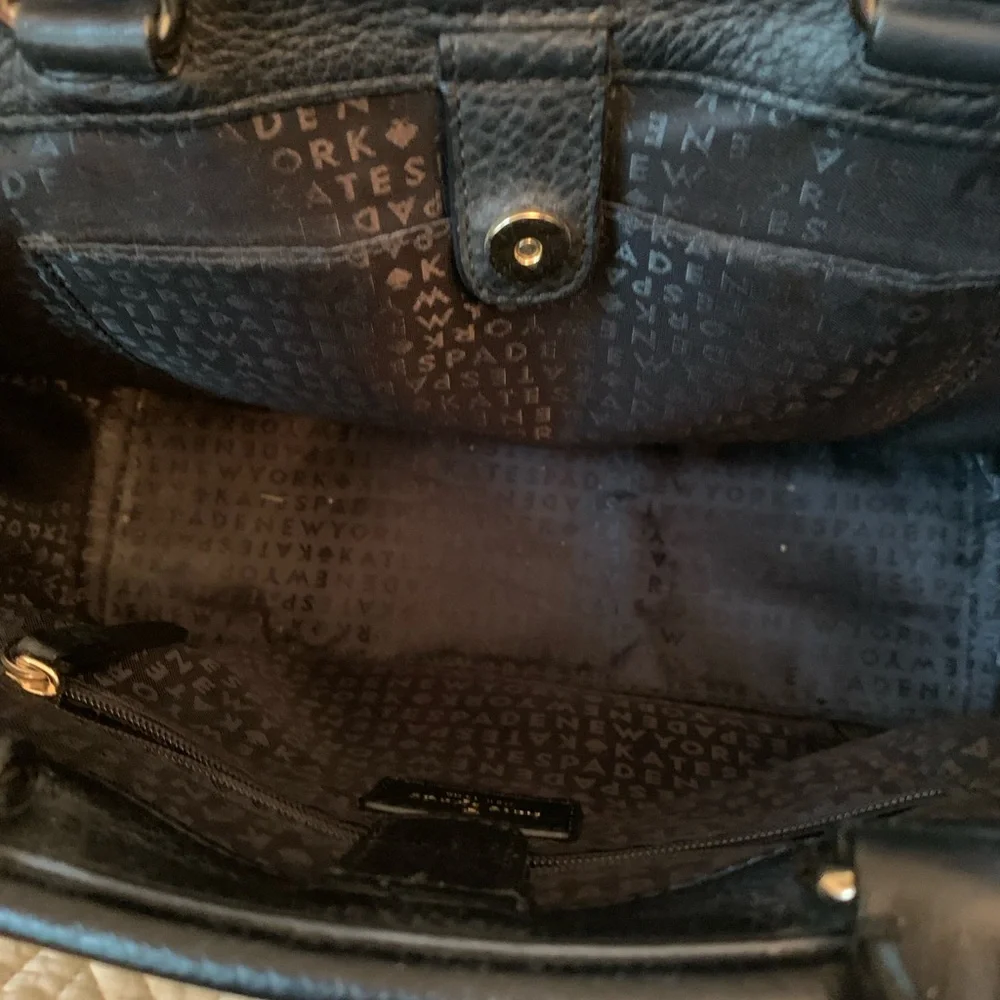 Kate Spade New York Small Rorie Wickham Place Black Leather Satchel Like New!